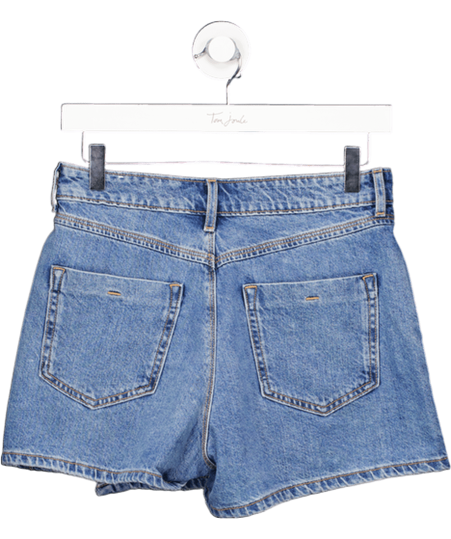 ZARA Blue Wrap Denim Skort UK XS - Reliked