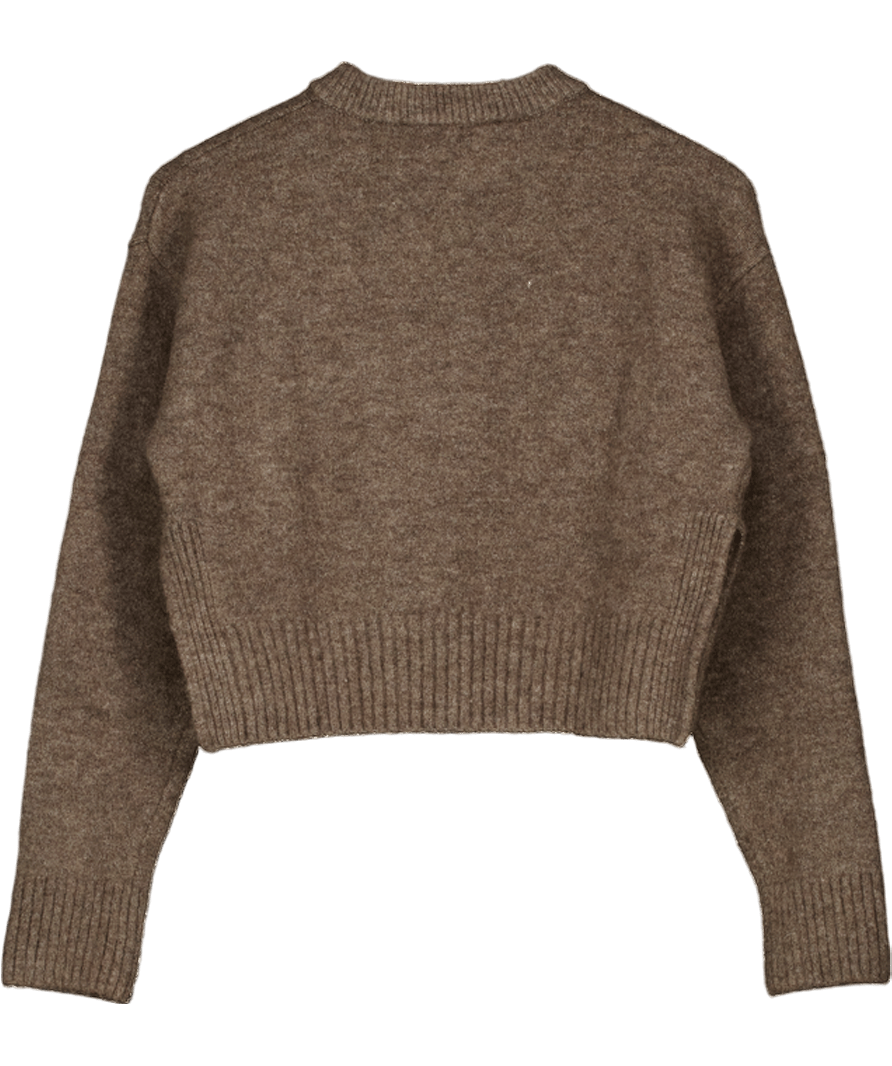 ZARA Brown Cardigan With Vents UK S - Reliked