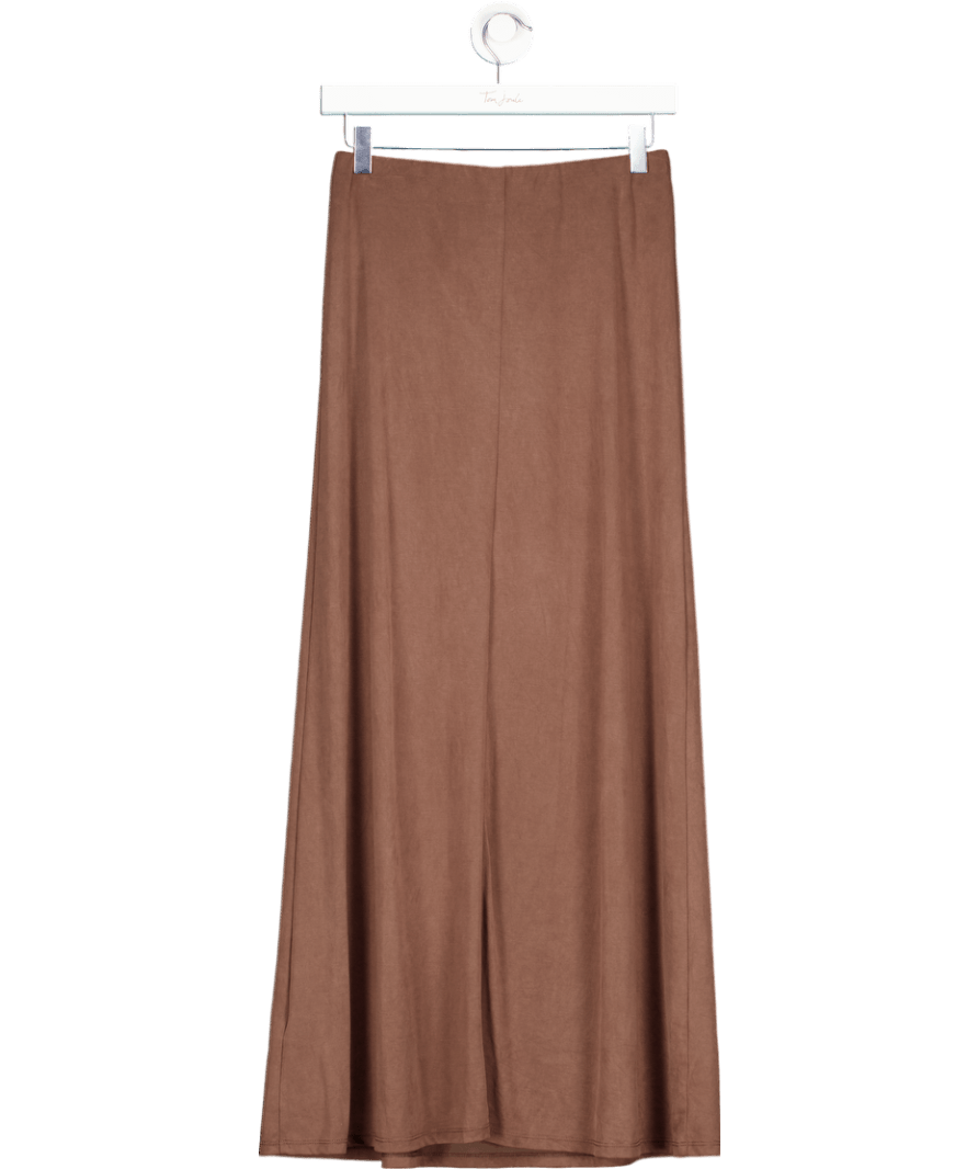 ZARA Brown Seamless Maxi Skirt UK M - Reliked