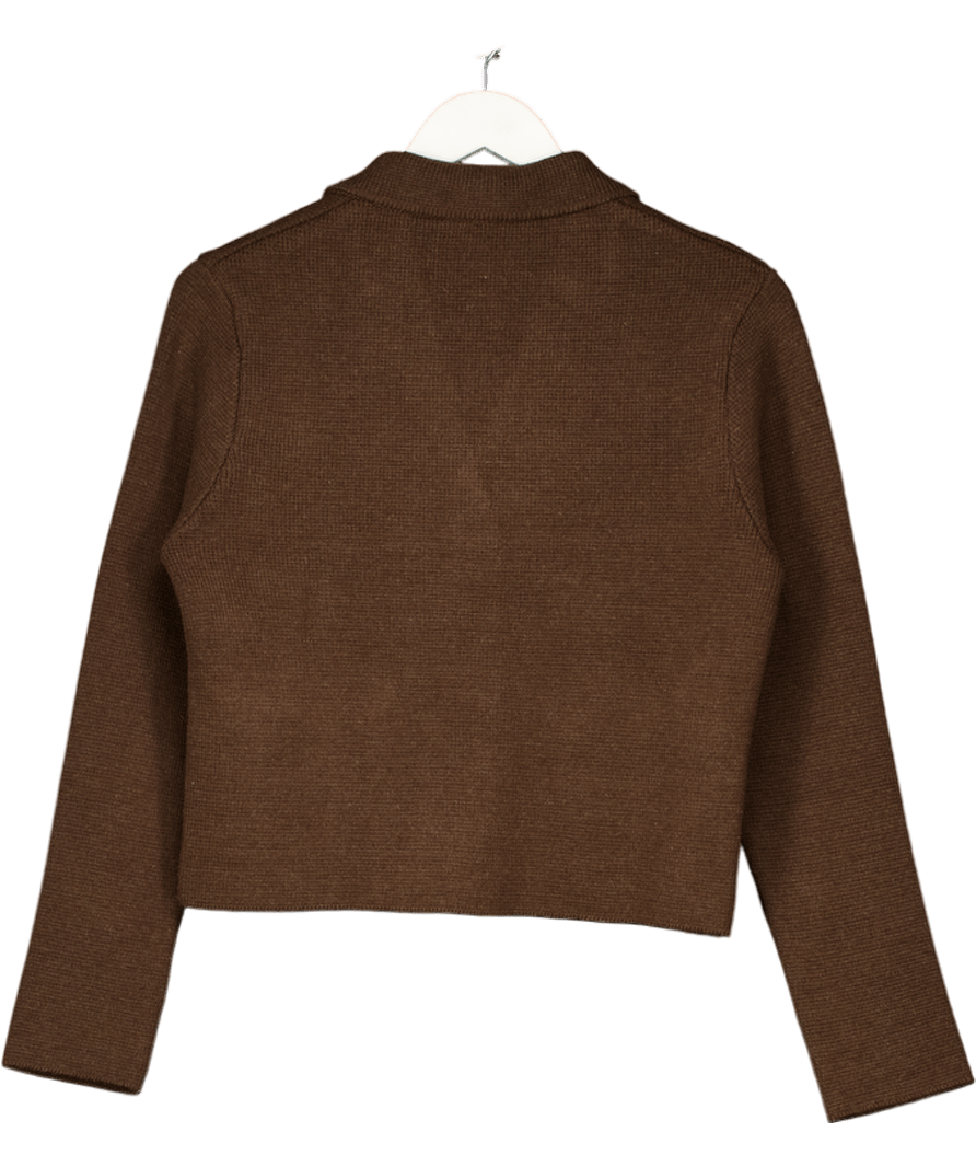 ZARA Chocolate Brown Cardigan UK S - Reliked