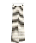 ZARA Cream / Black Striped Crochet Knit Trousers UK S - Reliked