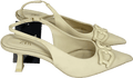 ZARA Cream High Heeled Slingback Shoes UK 3 EU 36 👠 - Reliked