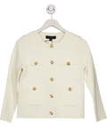ZARA Cream Knit Cardigan /jacket With Gold Buttons UK S - Reliked
