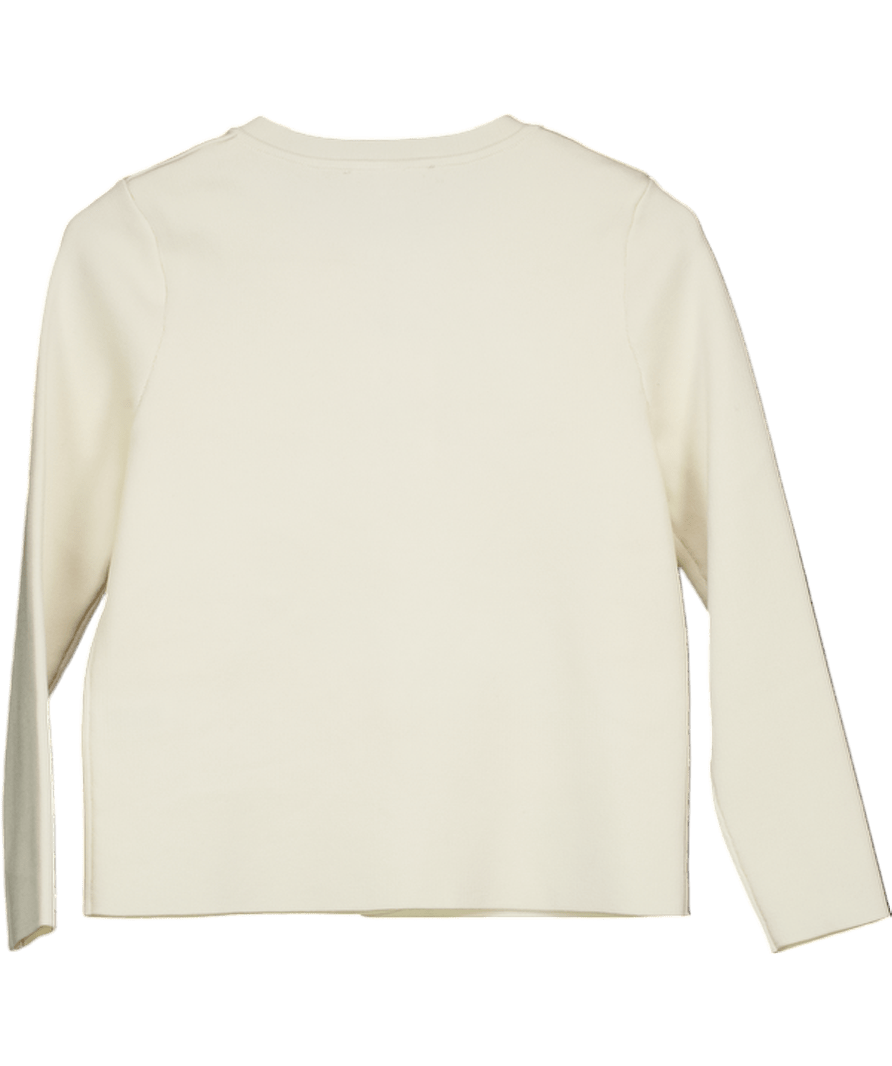 ZARA Cream Knit Cardigan /jacket With Gold Buttons UK S - Reliked