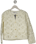 ZARA Cream Macrame Knit Lace Cardigan / Jacket UK M - Reliked