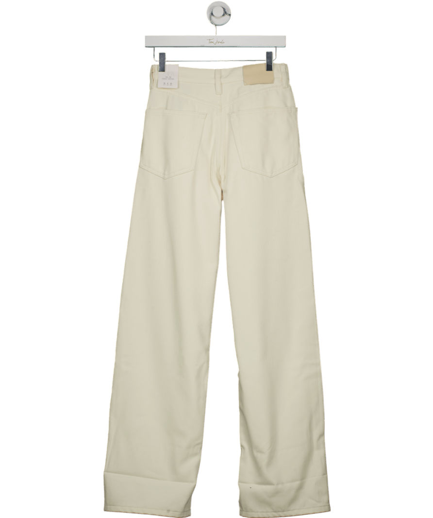 ZARA Cream Mid Rise Jeans UK 4 - Reliked