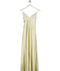 ZARA Cream Satin Backless Maxi Dress UK S - Reliked