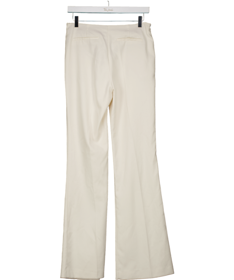 ZARA Cream Seam Detail Straight Leg Trouser UK XS - Reliked