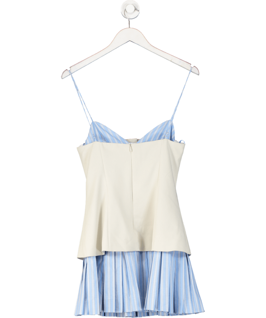 ZARA Cream Short Poplin Contrast Dress UK XS - Reliked