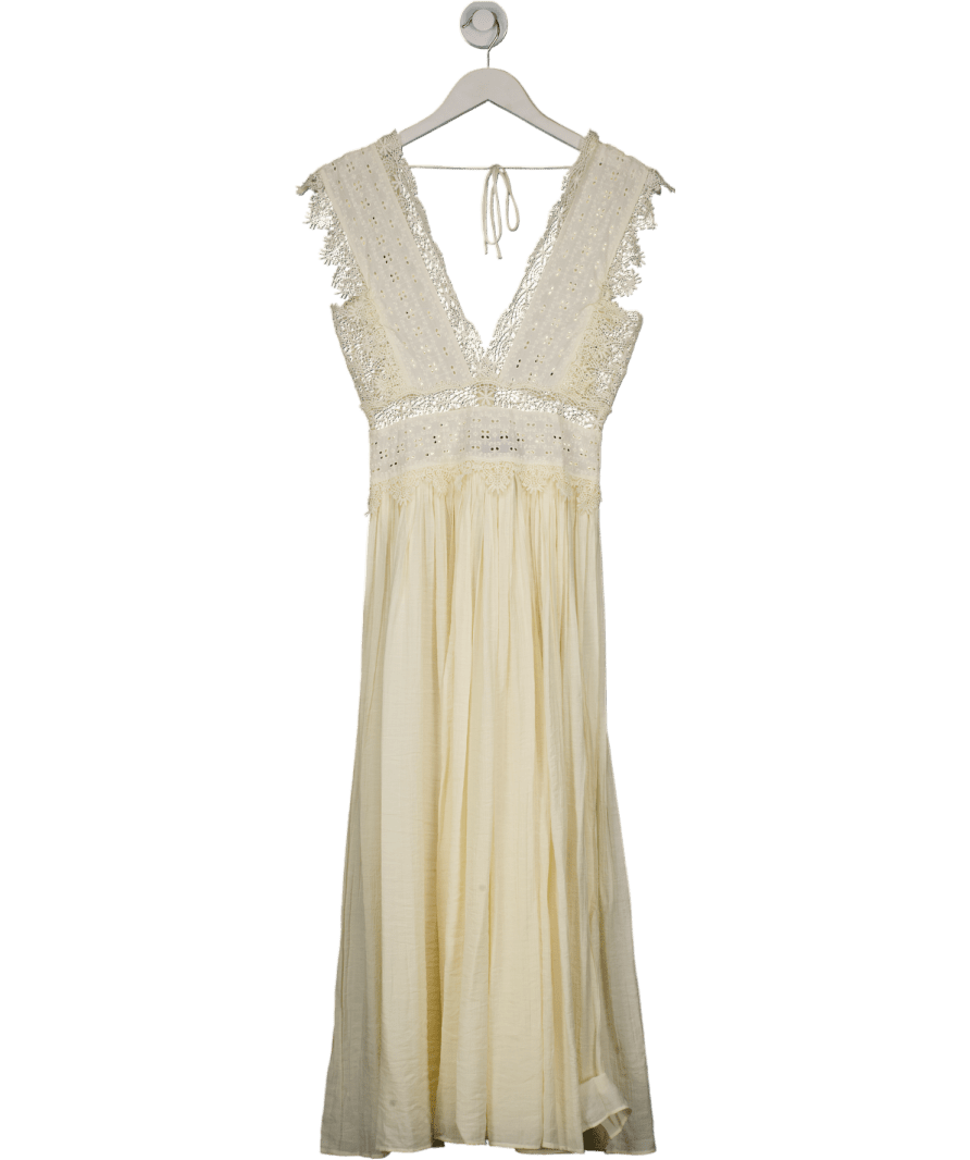 ZARA Cream Zw Collection Strappy Lace Dress UK XS - Reliked