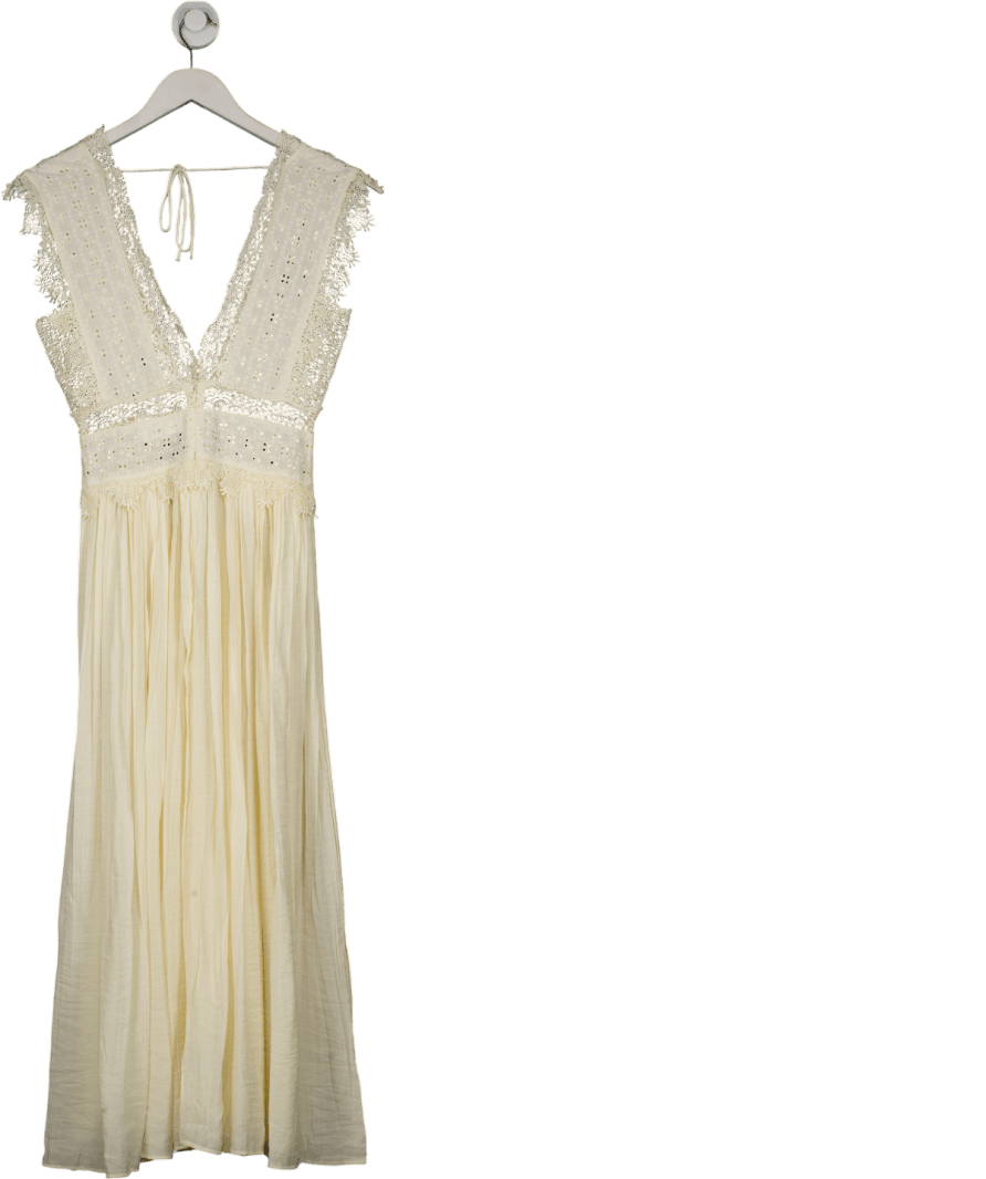 ZARA Cream Zw Collection Strappy Lace Dress UK XS - Reliked