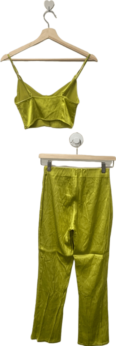 Zara Green Cropped Top and Trousers Set EU S / UK 8 - Reliked