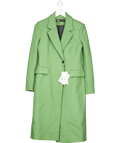 ZARA Green Manteco Italian Wool Coat UK XS - Reliked