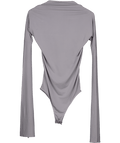 ZARA Grey Backless Long Sleeved Bodysuit UK S - Reliked