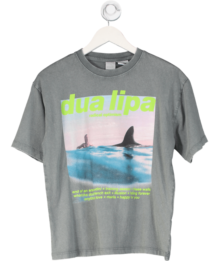 ZARA Grey Dua Lipa © Print T-shirt 12 Years - Reliked