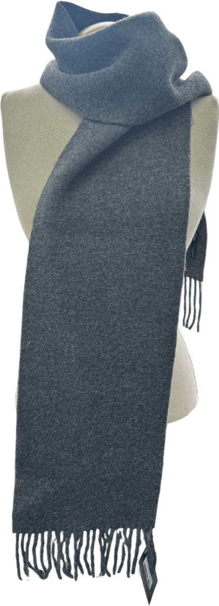 ZARA Grey Fringed Scarf UK M - Reliked