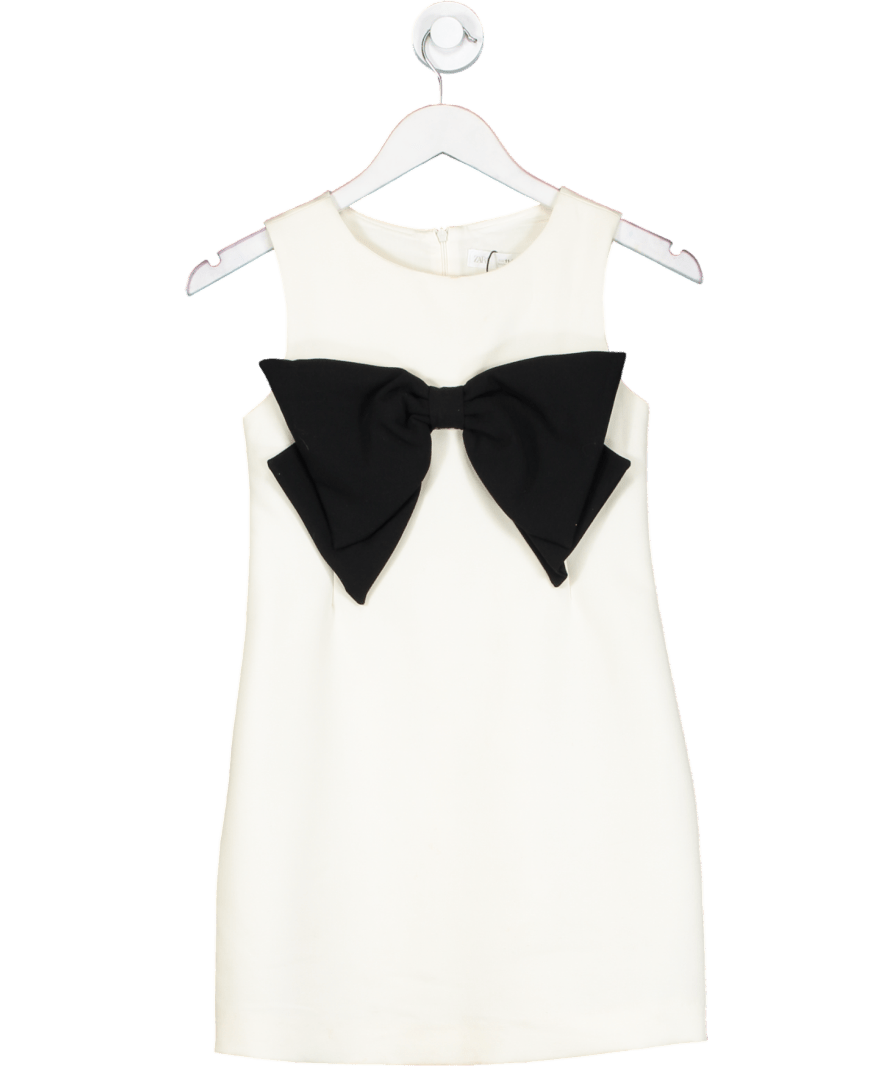ZARA Ivory / Black A - line Bow Front Dress 11 Years - Reliked