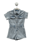 ZARA KIDS Blue Chambray Playsuit 2 Years - Reliked