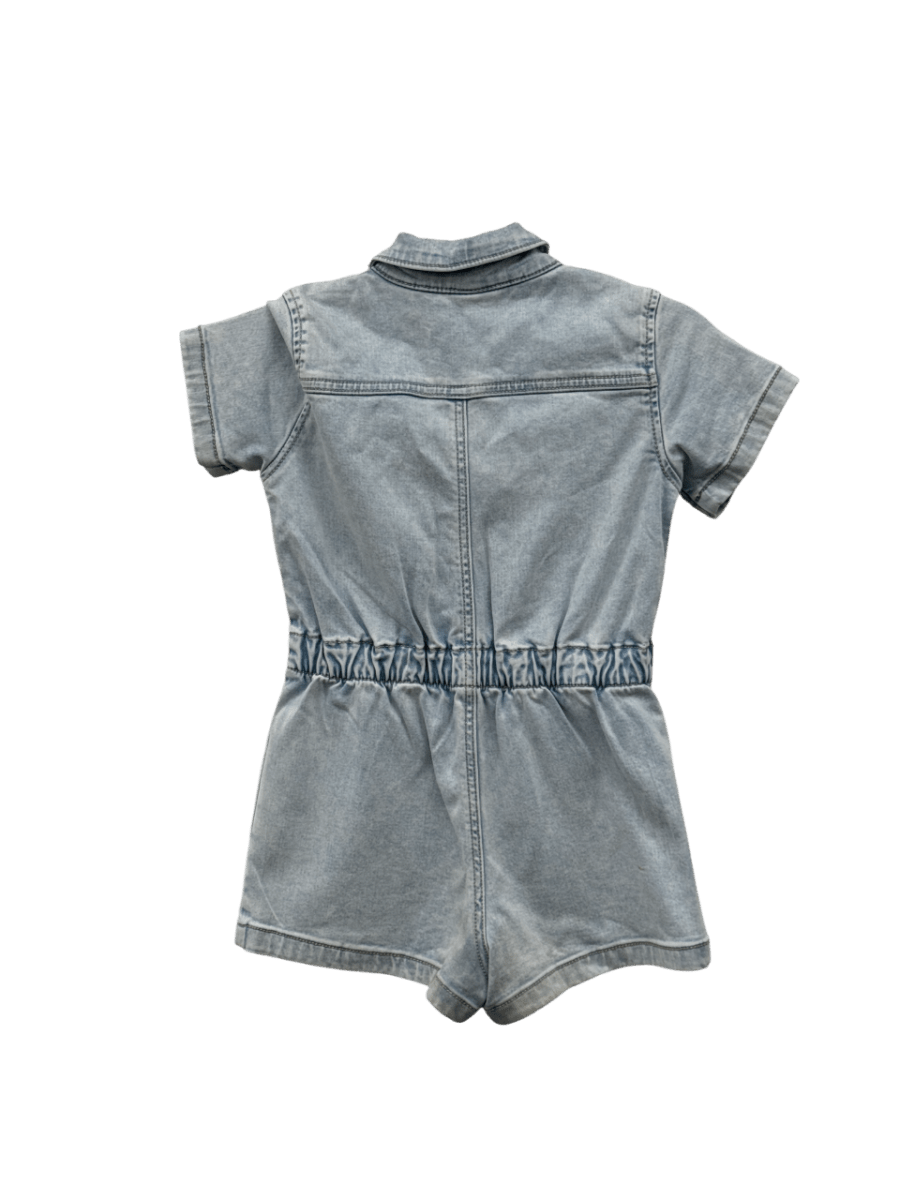 ZARA KIDS Blue Chambray Playsuit 2 Years - Reliked