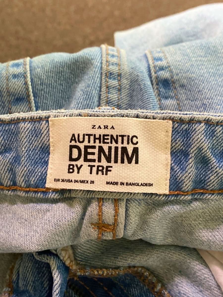 Zara Light Blue Classic Mom Fit Ankle Length Jeans EUR 36 UK 8 - Reliked