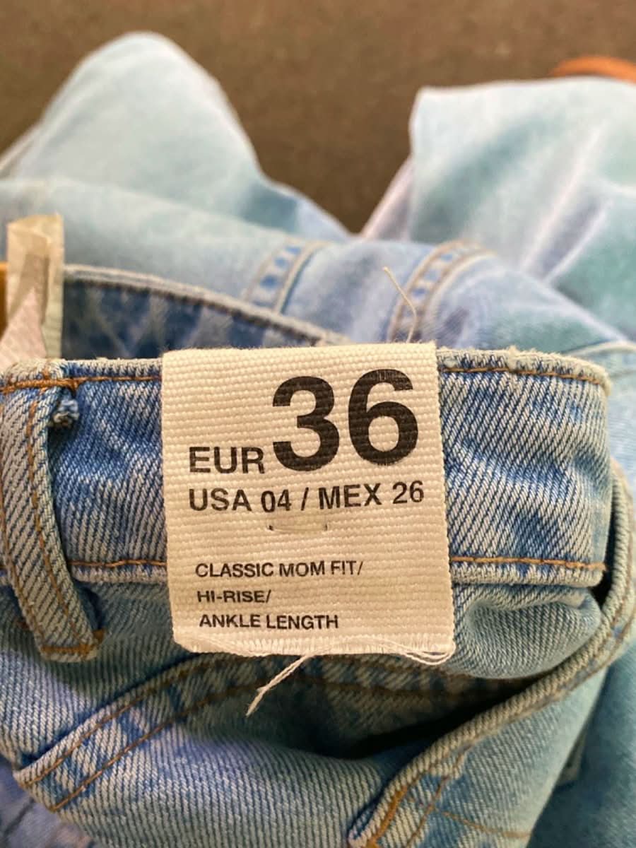 Zara Light Blue Classic Mom Fit Ankle Length Jeans EUR 36 UK 8 - Reliked