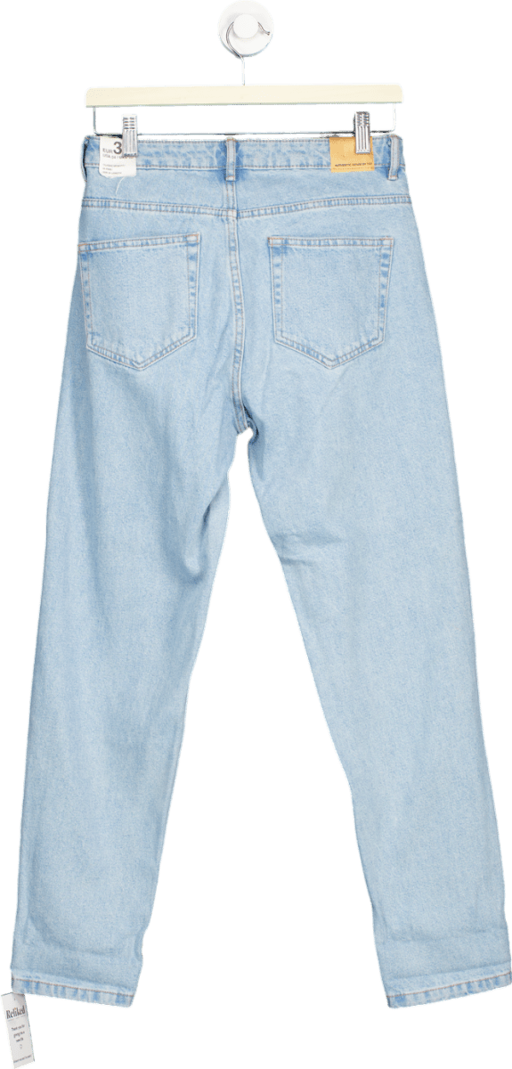 Zara Light Blue Classic Mom Fit Ankle Length Jeans EUR 36 UK 8 - Reliked