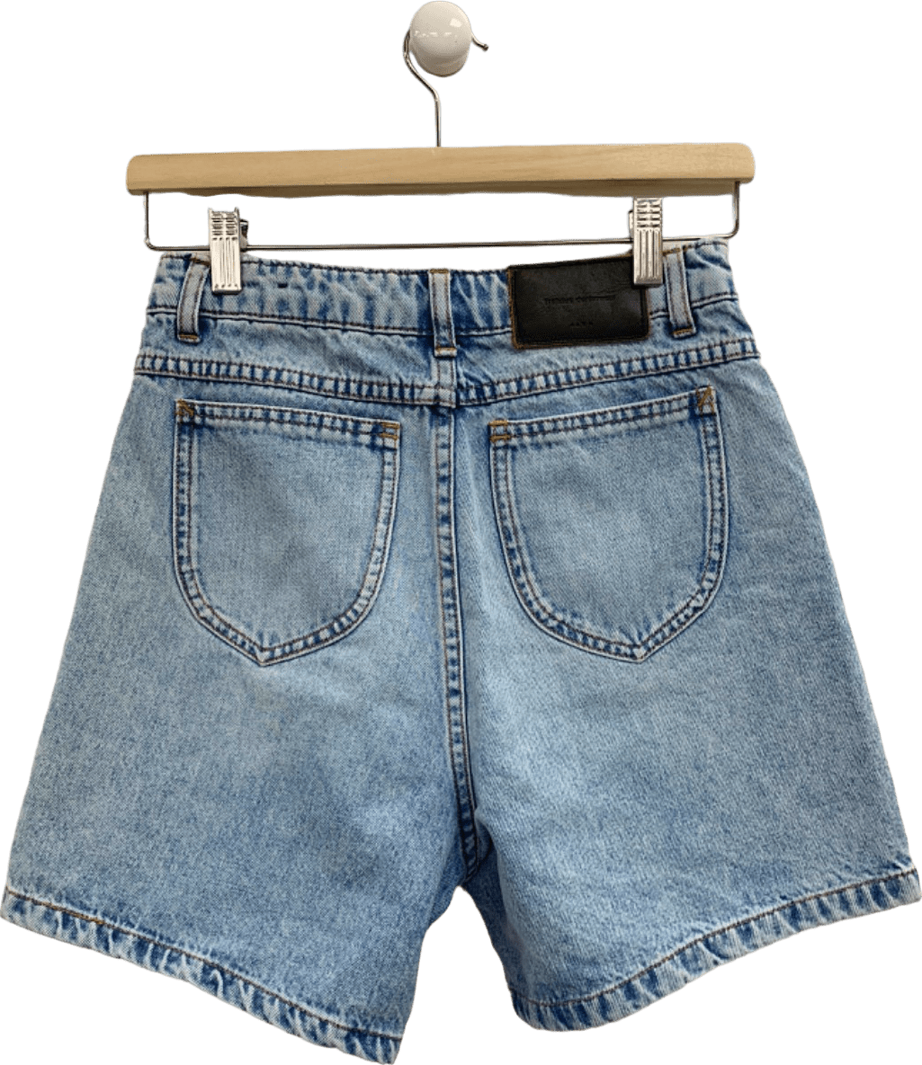 Zara Light Blue Denim Shorts UK 6 - Reliked