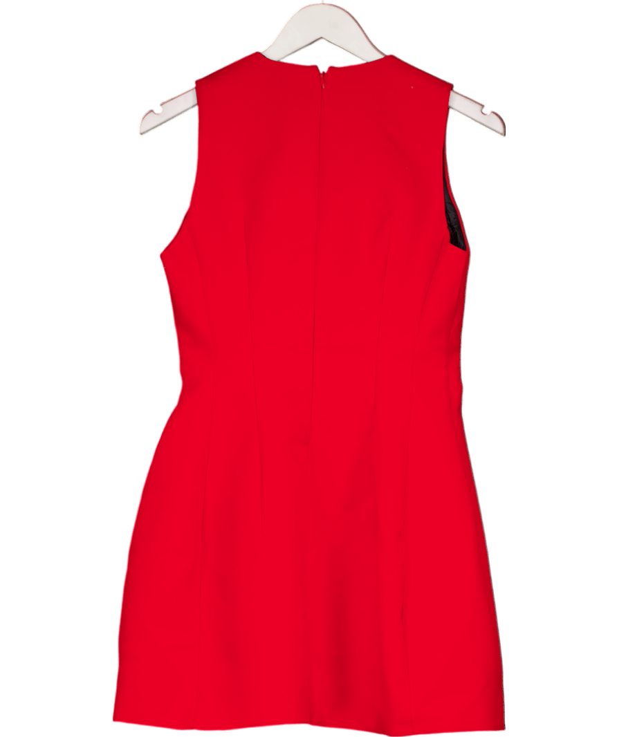 ZARA Red Sculptural Voluminous Skirt Dress UK S - Reliked