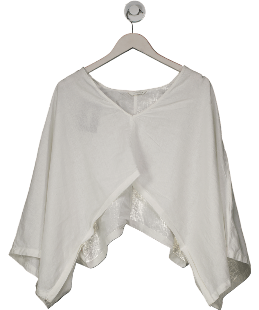 ZARA White Asymmetric Cape Kimono UK XS - Reliked