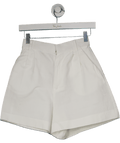 ZARA White Bermuda Shorts With Darts UK XS - Reliked