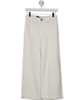 ZARA White Braided Belt Culotte Trousers UK XS - Reliked