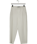 ZARA White High - waist Trousers UK XS - Reliked