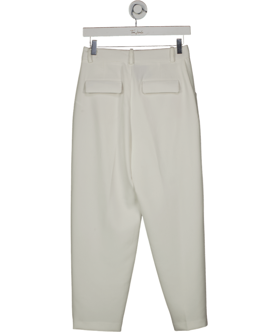 ZARA White High - waist Trousers UK XS - Reliked