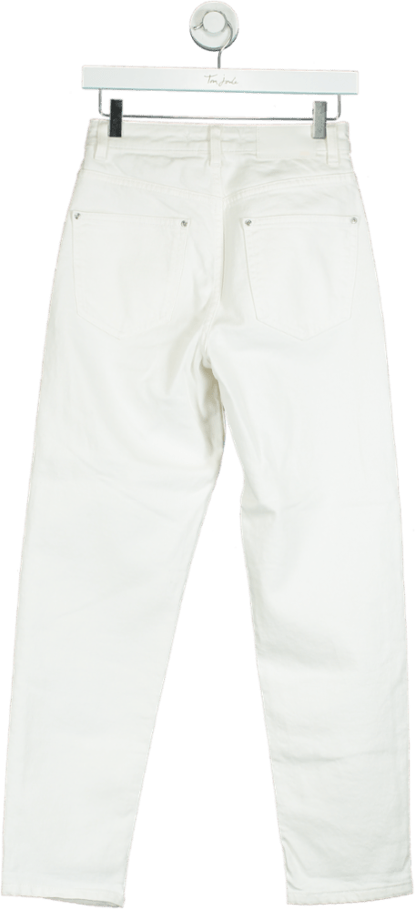 Zara White High - Waisted Jeans UK 8 - Reliked