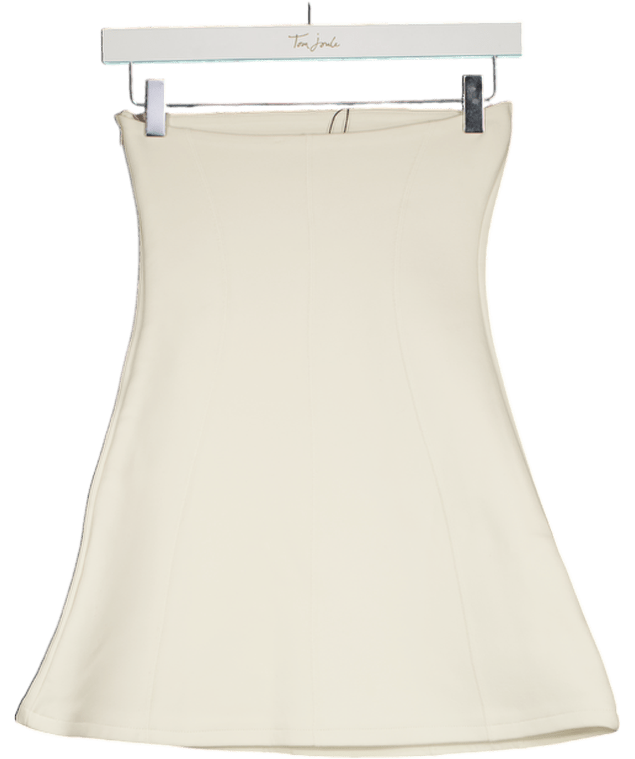 ZARA White Interlock Bandeau Dress UK S - Reliked
