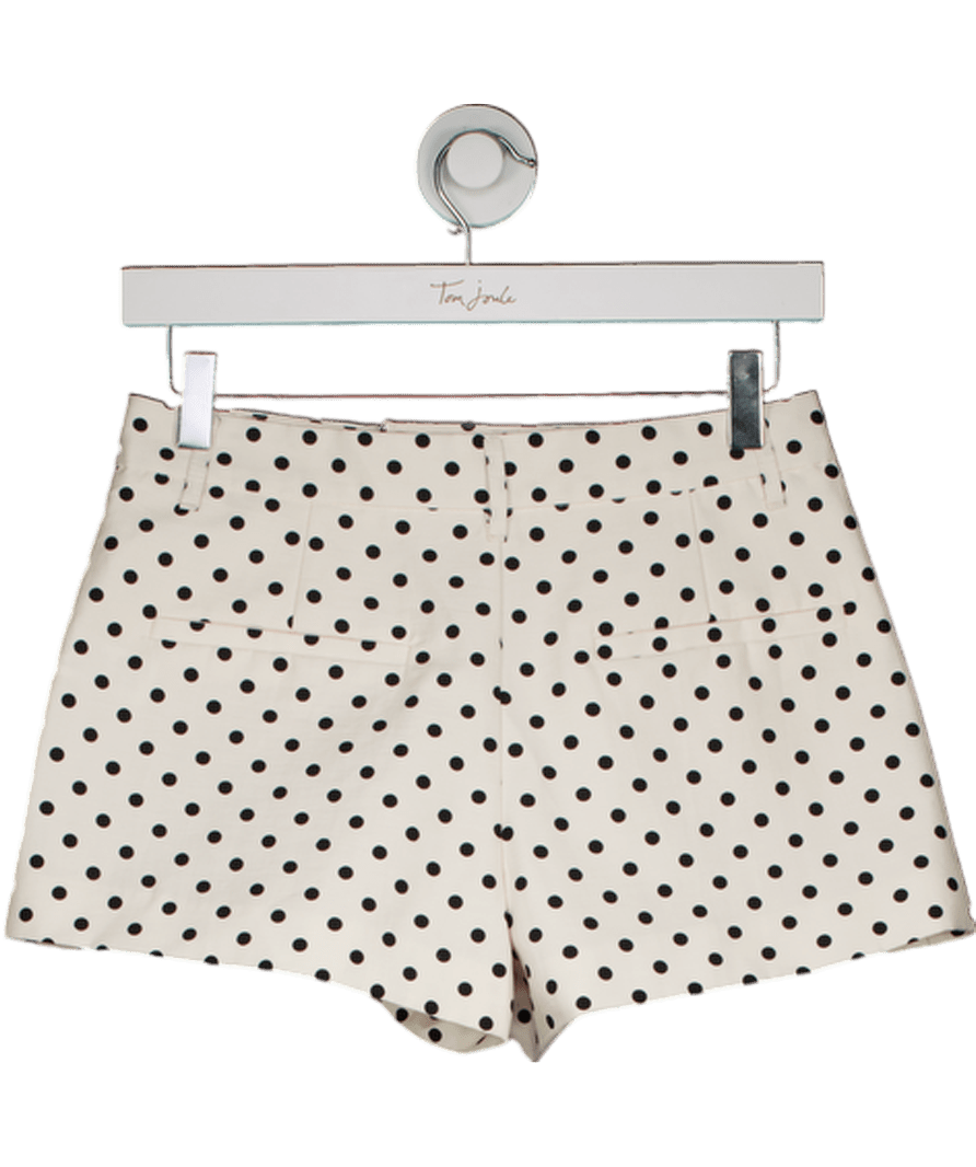 ZARA White Mini Polka Dot Shorts UK XS - Reliked