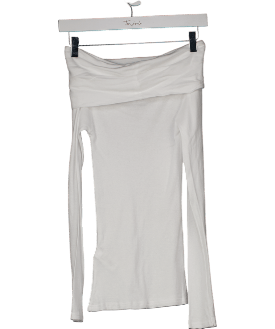 ZARA White Off The Shoulder Top UK S - Reliked