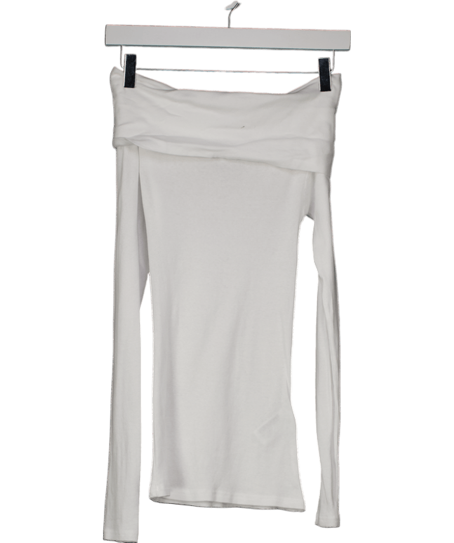 ZARA White Off The Shoulder Top UK S - Reliked