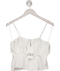 ZARA White Strappy Crop Top UK S - Reliked