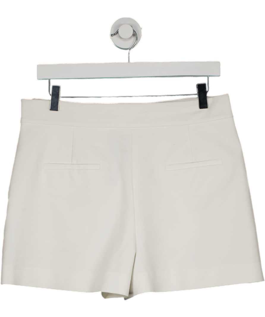 ZARA White Tailored Shorts UK L - Reliked