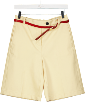 ZARA Yellow Bermude Tailored Shorts UK XS