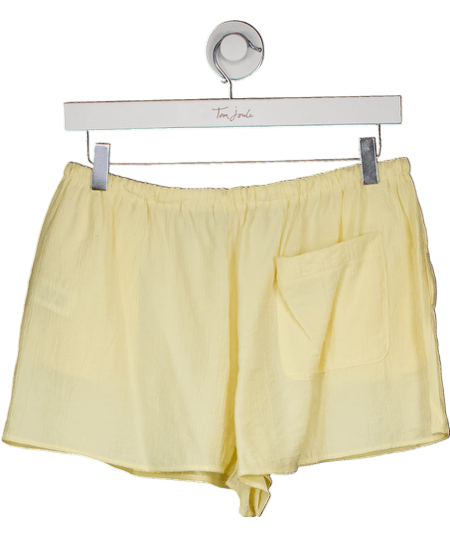 ZARA Yellow Drawstring Mini Shorts UK M - Reliked