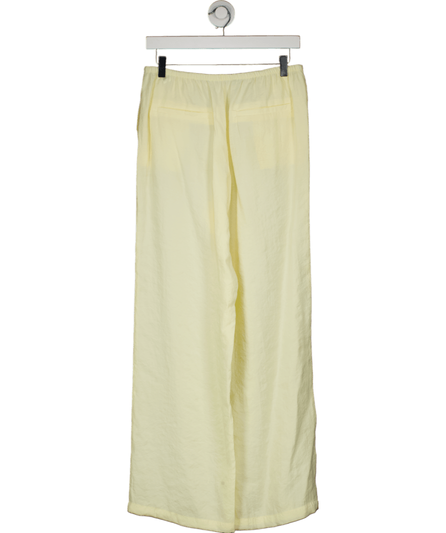 ZARA Yellow Flowing Trousers UK M - Reliked