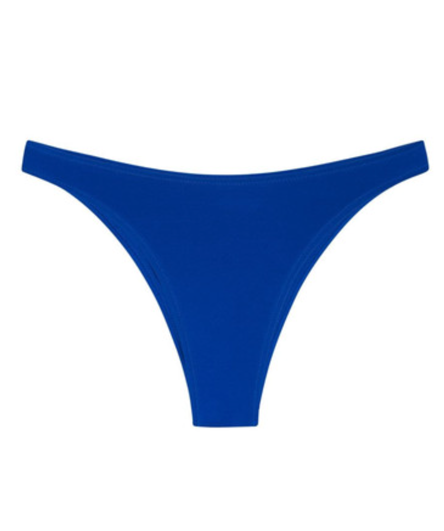 Fisch plain blue triangle bikini bottoms UK S