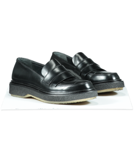 Adieu Black Type 5 Classic Leather Loafers UK 9 EU 43 👞 - 7312288547006_Front+1_Reliked.png