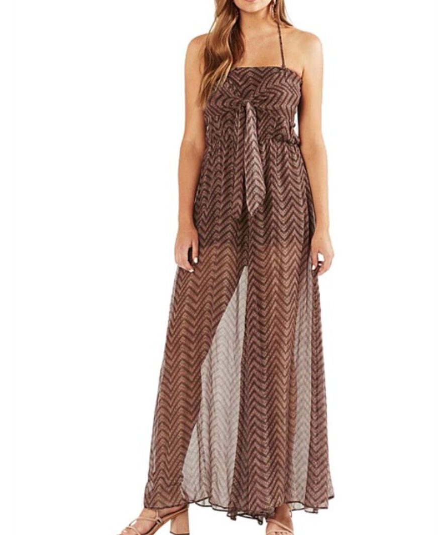 tigerlily brown imane jumpsuit uk 6