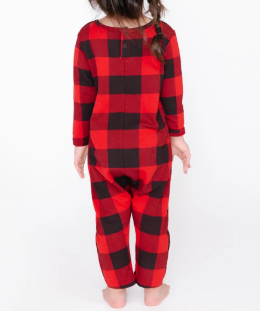 Smash + Tess Red Check Cozy Friday Romper UK 12-18 months