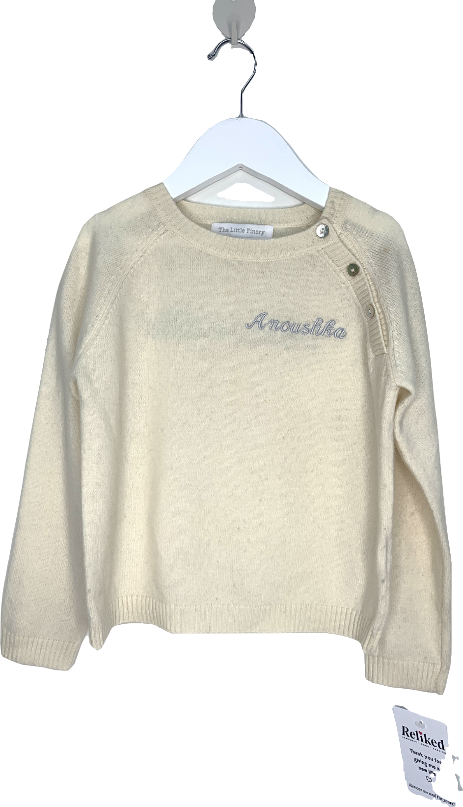 The Little Finery Cream Cashmere Sweater “Anoushka”  4 Years