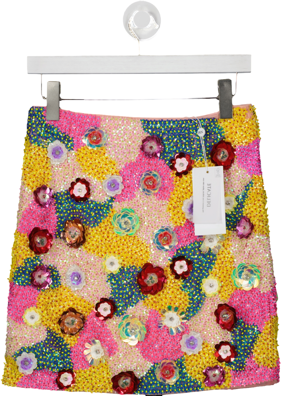 Nadine Merabi Multicoloured Nikita Floral Skirt Bnwt UK 12