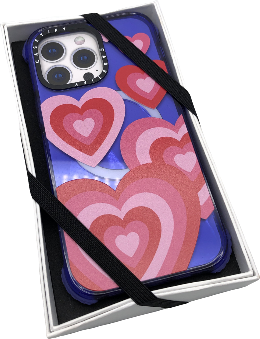 Casetify Multicoloured Heart Phone Case One Size